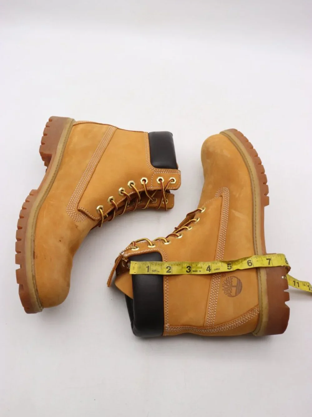 Timberland 6 Inch Wheat Waterproof Work Boots Men's Size 10 M Med Wheat Nubuck